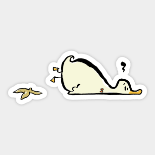 duck down Sticker